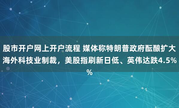 股市开户网上开户流程 媒体称特朗普政府酝酿扩大海外科技业制裁，美股指刷新日低、英伟达跌4.5%